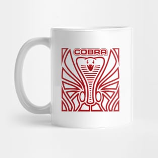 Cobra Hood Art (Red on White) Mug